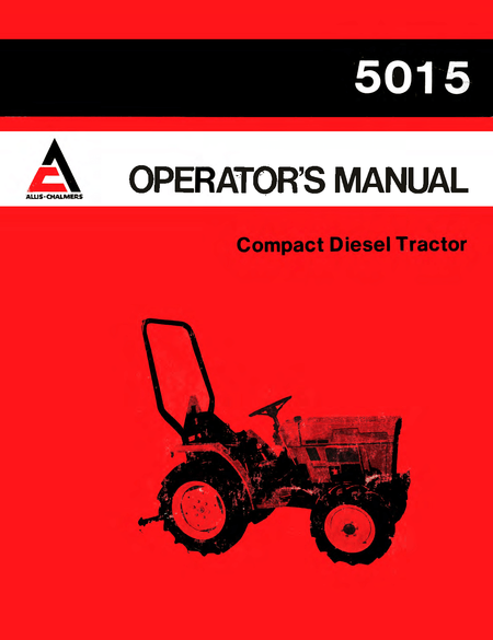Allis-Chalmers 5015 Compact Diesel Tractor Operator's Manual download