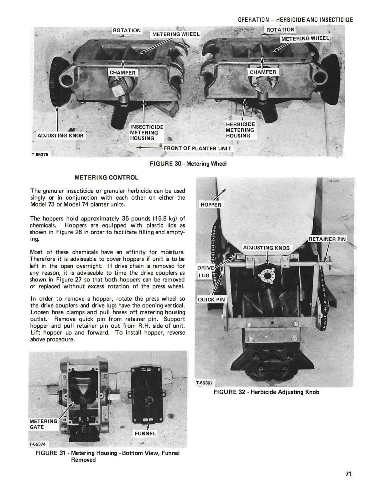 allis chalmers planter seed plates Allis-Chalmers 73 and 74 Series Planting Units Manual