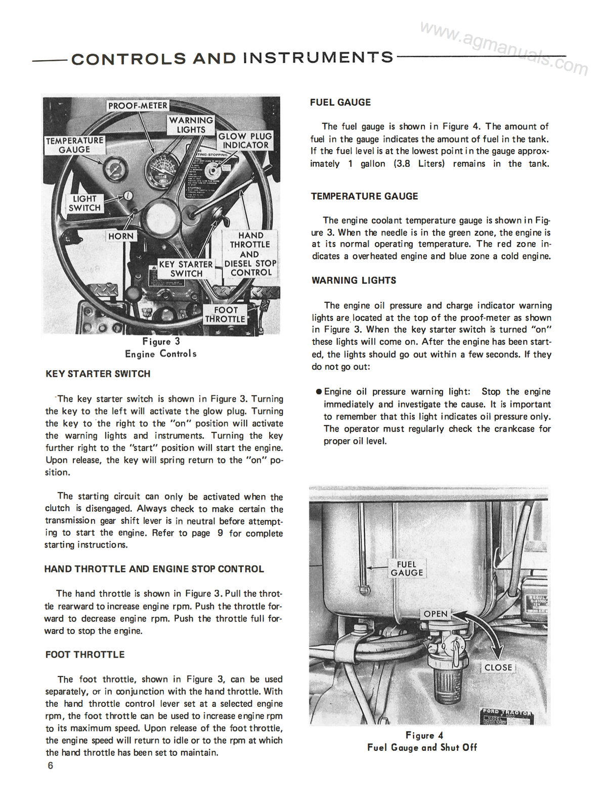 Ford 1000 Tractor - Operator's Manual - Ag Manuals - A Provider of Digital Farm Manuals - 3