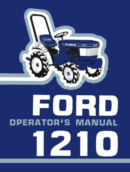 Ford 1210 Tractor Operator's Manual Farm Manuals