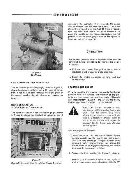 Ford 340 Compact Loader - Operator's Manual - Ag Manuals - A Provider of Digital Farm Manuals - 2