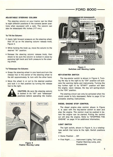 Ford 8000 Tractor - Operator's Manual - Ag Manuals - A Provider of Digital Farm Manuals - 2