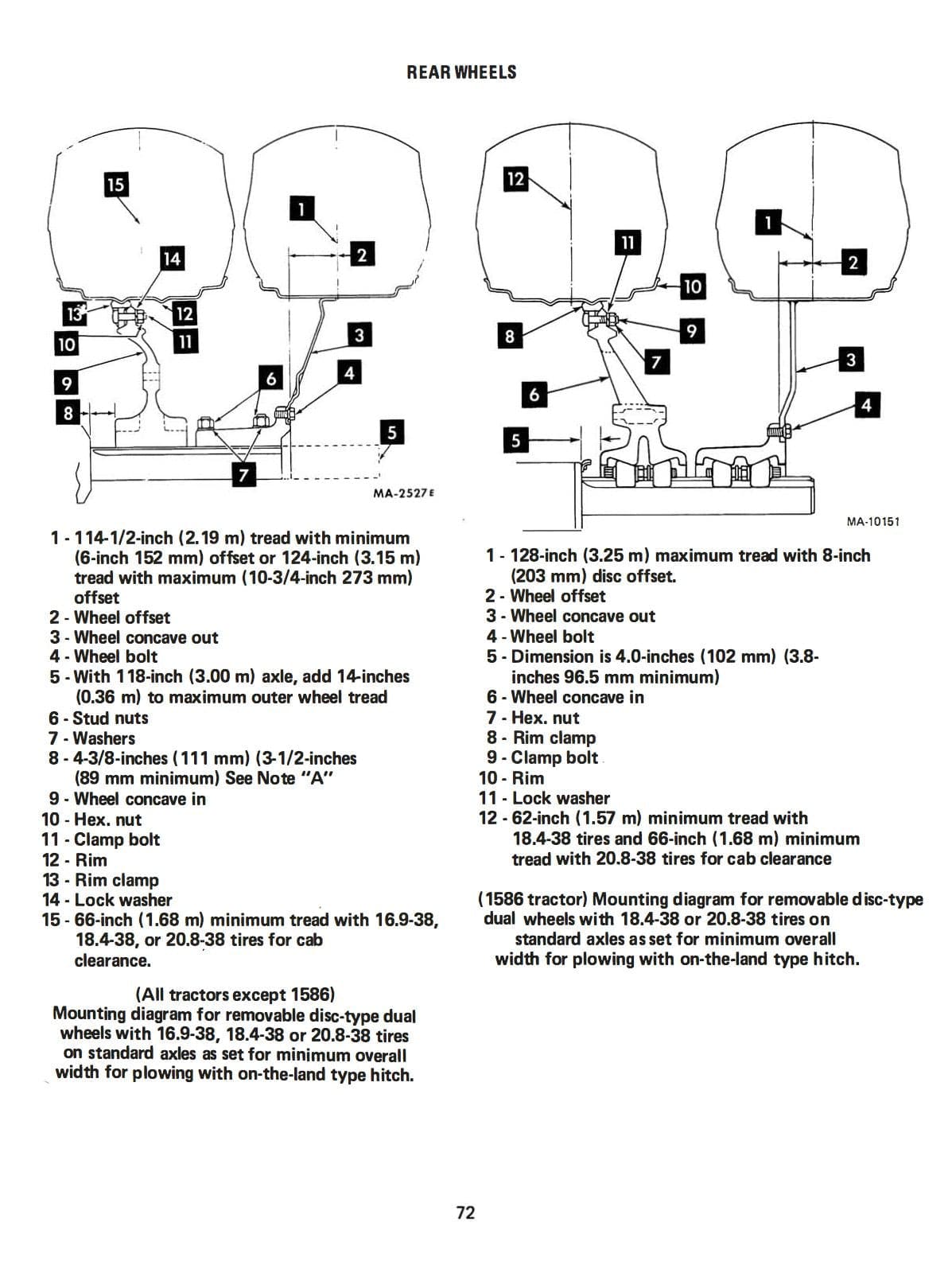 INTERNATIONAL 886, 986, 1086, 1486, 1586, and HYDRO 186 TRACTORS