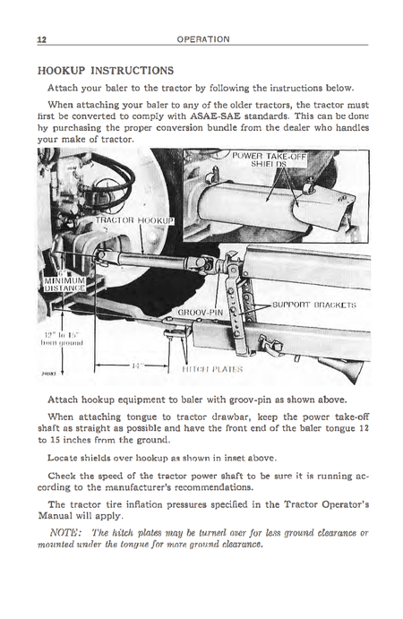 John Deere No. 14T Automatic Pickup Baler - Operator's Manual - Ag Manuals - A Provider of Digital Farm Manuals - 4