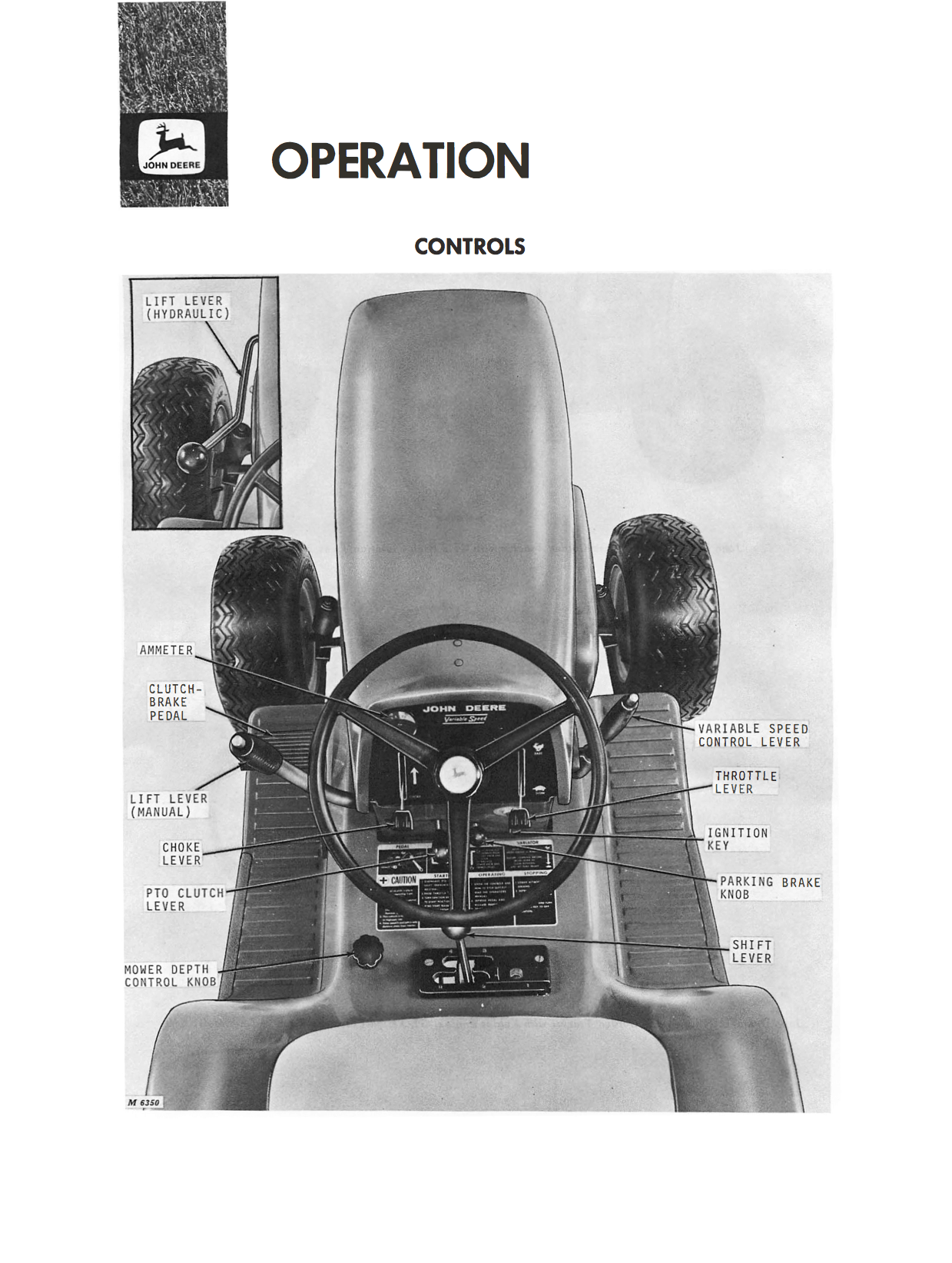 John Deere 110 and 112 Lawn and Garden Tractors Operator s Manual