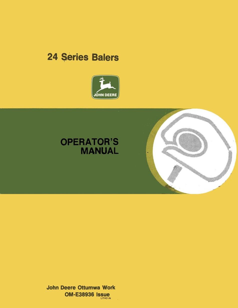 John Deere 24 Series - Operator's Manual - Ag Manuals - A Provider of Digital Farm Manuals - 1