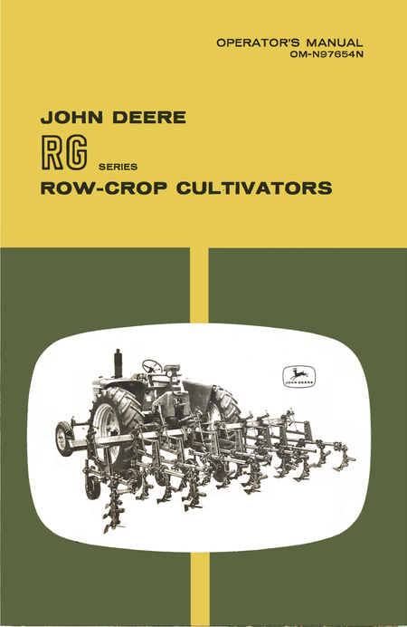 John Deere RG Series Row-Crop Cultivators - Operator's Manual - Ag Manuals - A Provider of Digital Farm Manuals - 1