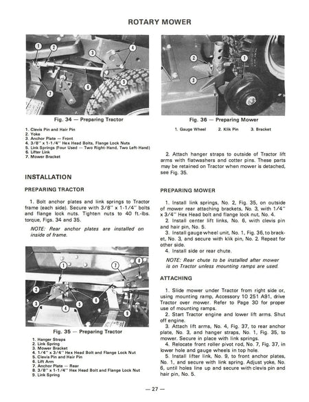 Massey Ferguson MF 1200 Garden Tractor and Mowers - Operator's Manual - Ag Manuals - A Provider of Digital Farm Manuals - 3