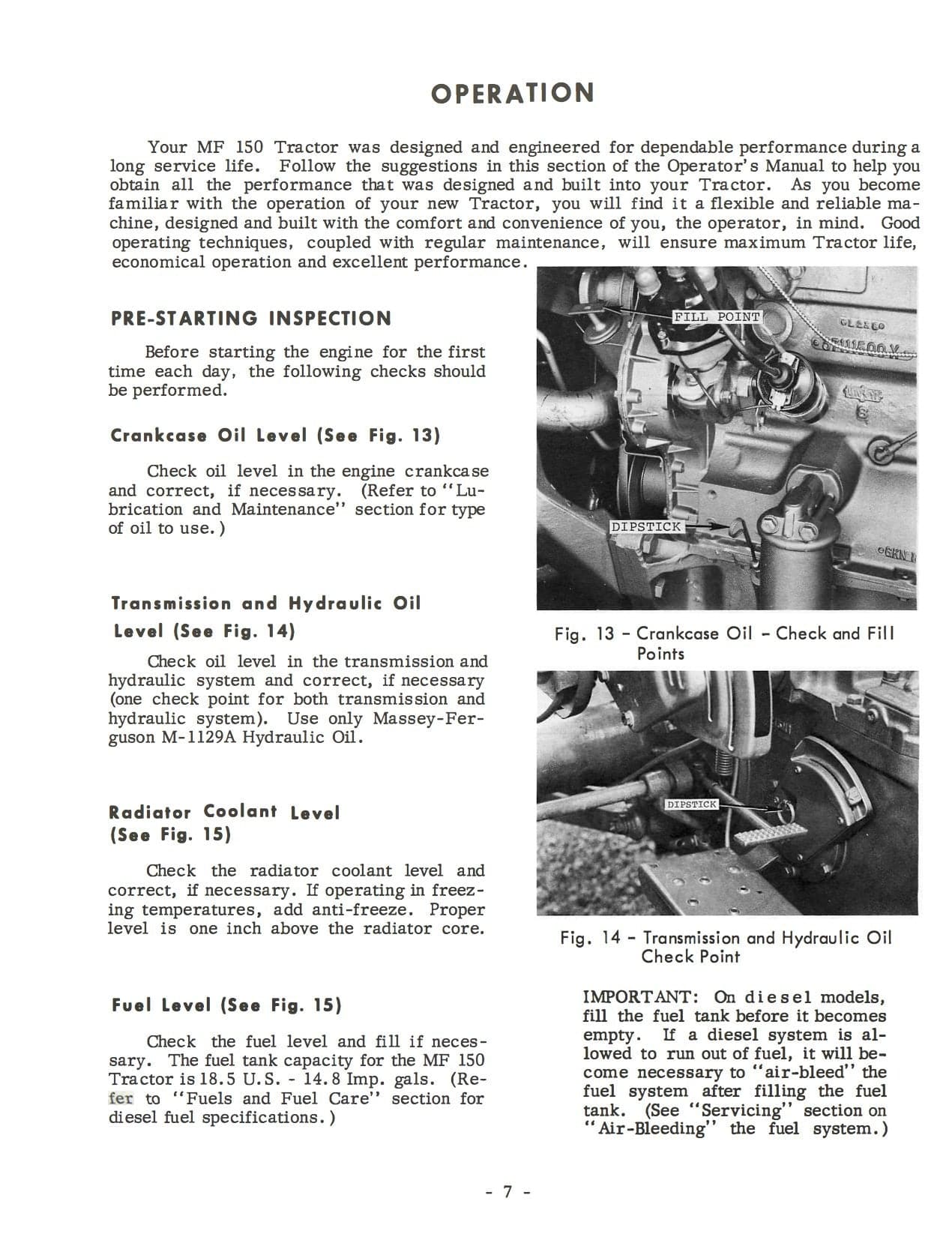Massey Ferguson MF 150 Tractor - Operator's Manual - Ag Manuals - A Provider of Digital Farm Manuals - 2