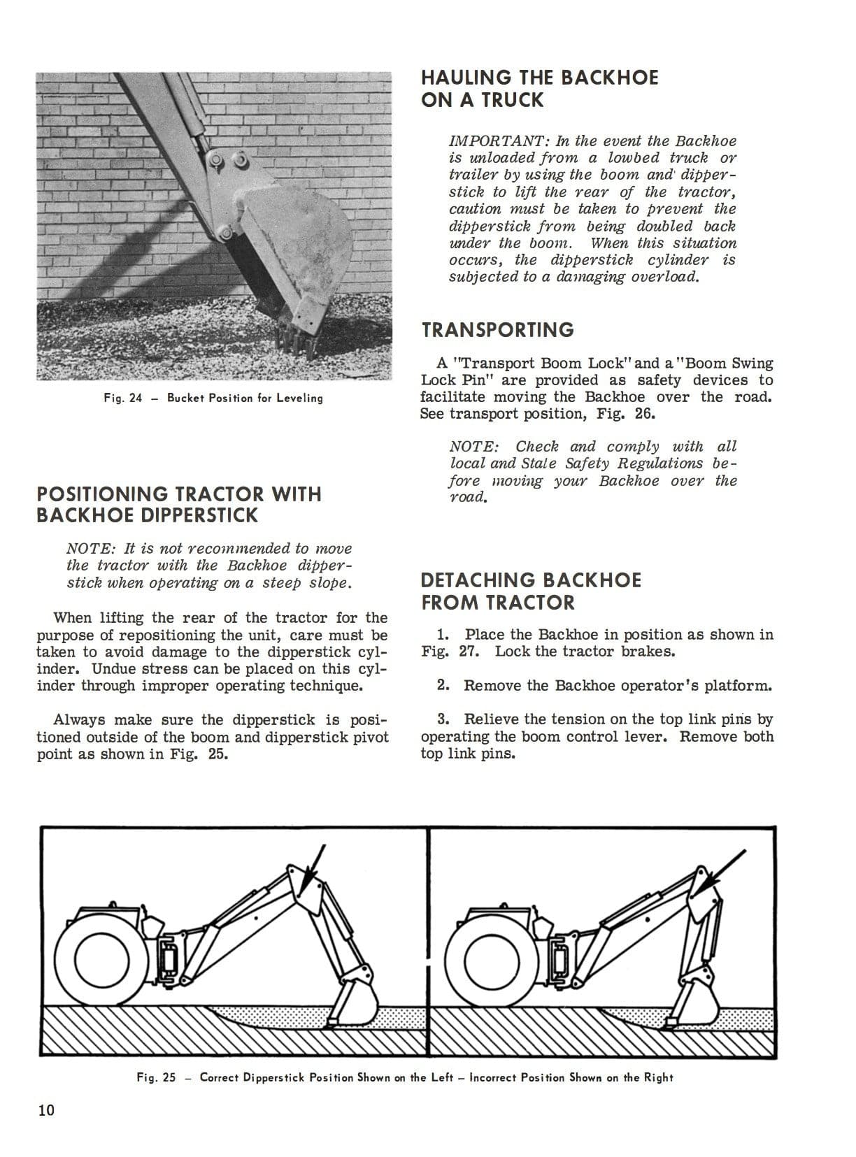 Massey Ferguson Industrial MF 212 Backhoe Operator's Manual