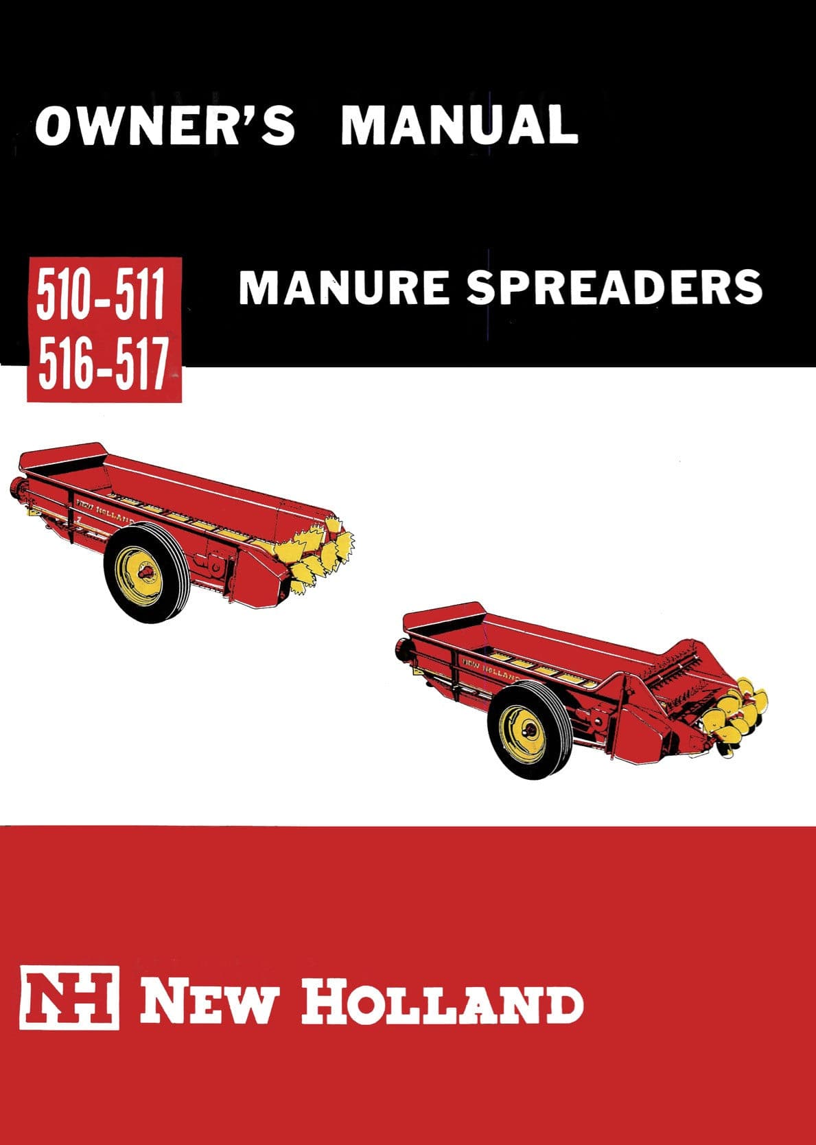 New Holland 510-511, 516-517 Manure Spreaders - Owner's Manual - Ag Manuals - A Provider of Digital Farm Manuals - 1