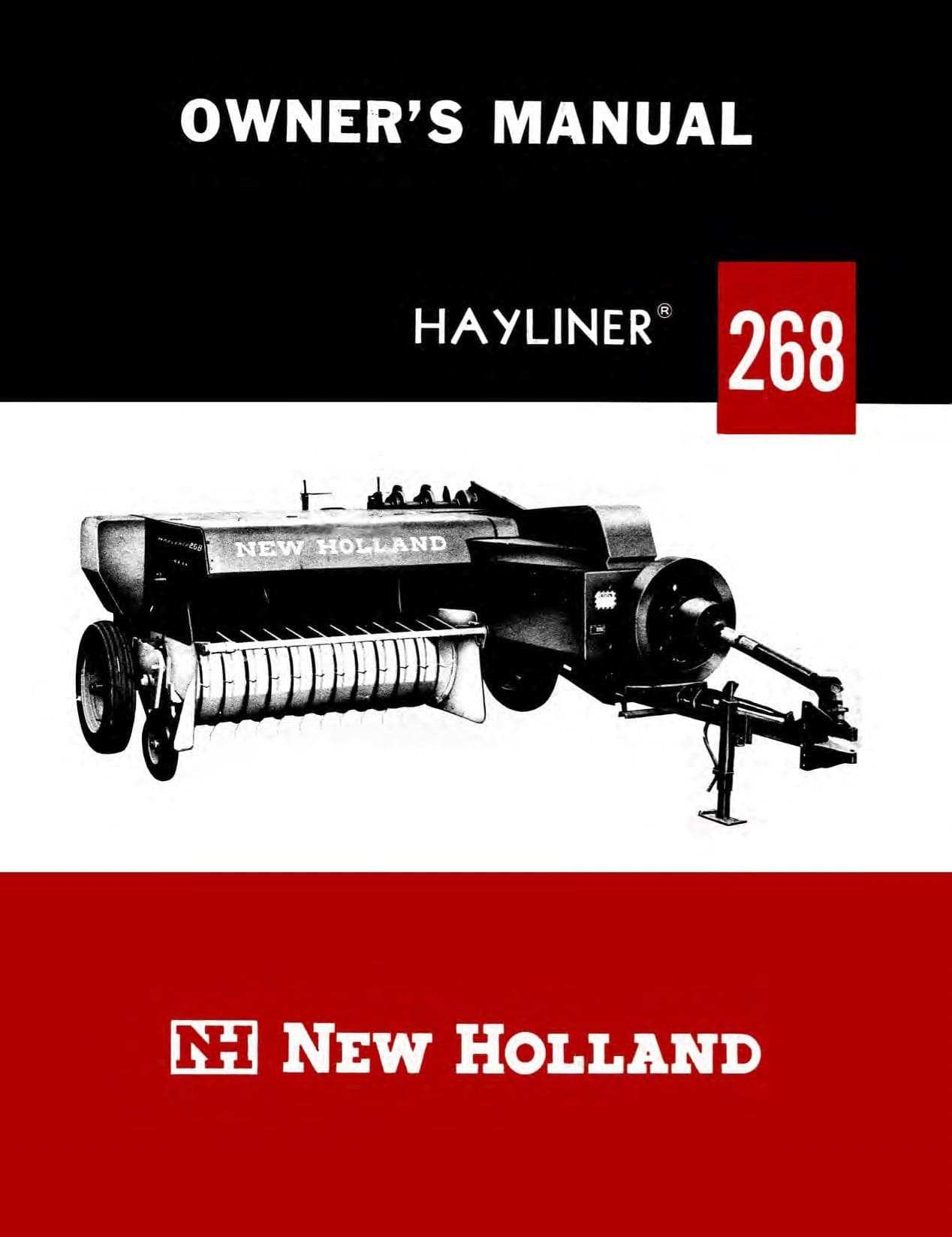 New Holland Hayliner 268 Baler - Owner's Manual - Ag Manuals - A Provider of Digital Farm Manuals - 1