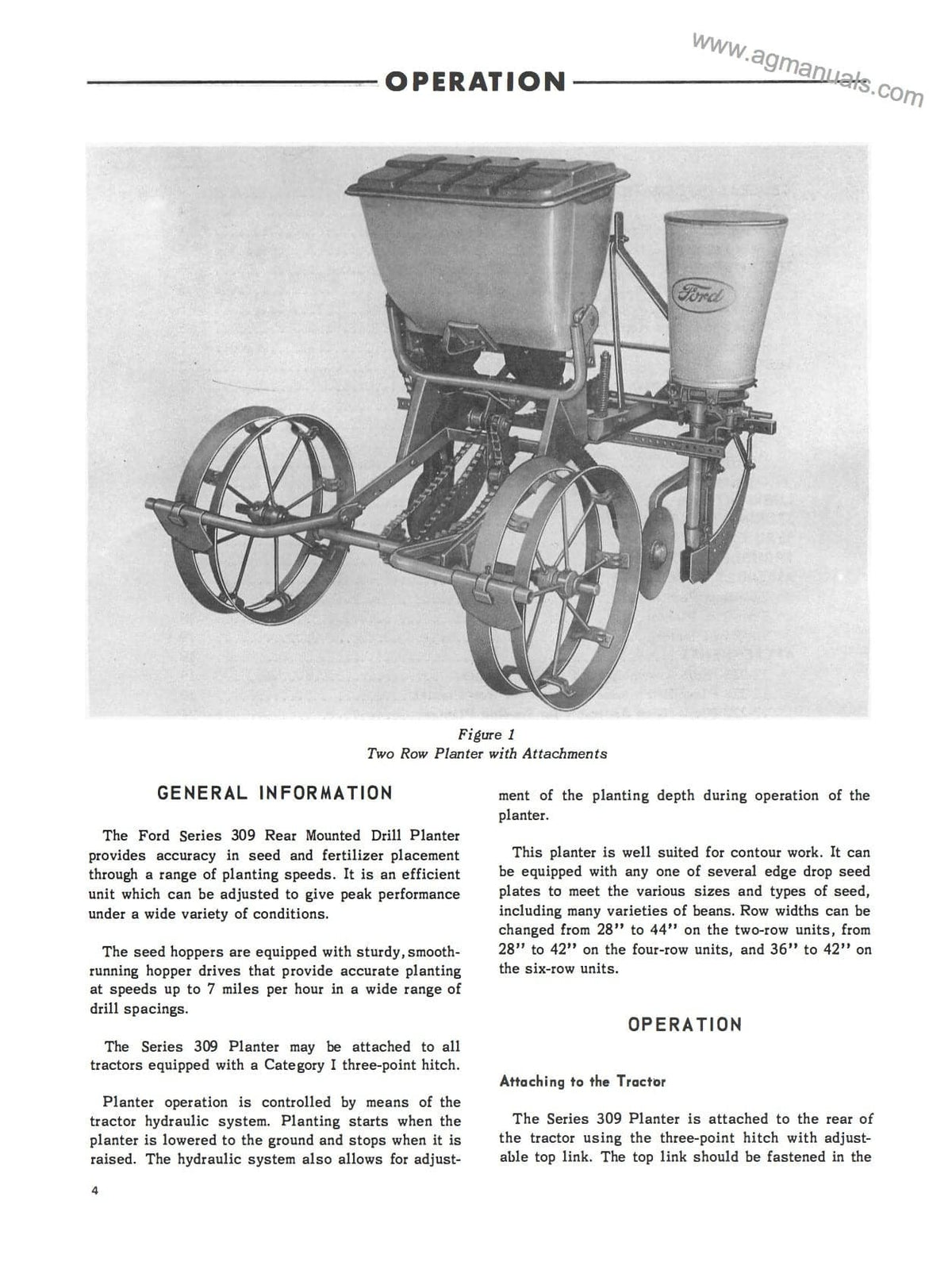ford 309 planter seed plates Ford Rear Mounted Drill Planters Series 309 Manual Download