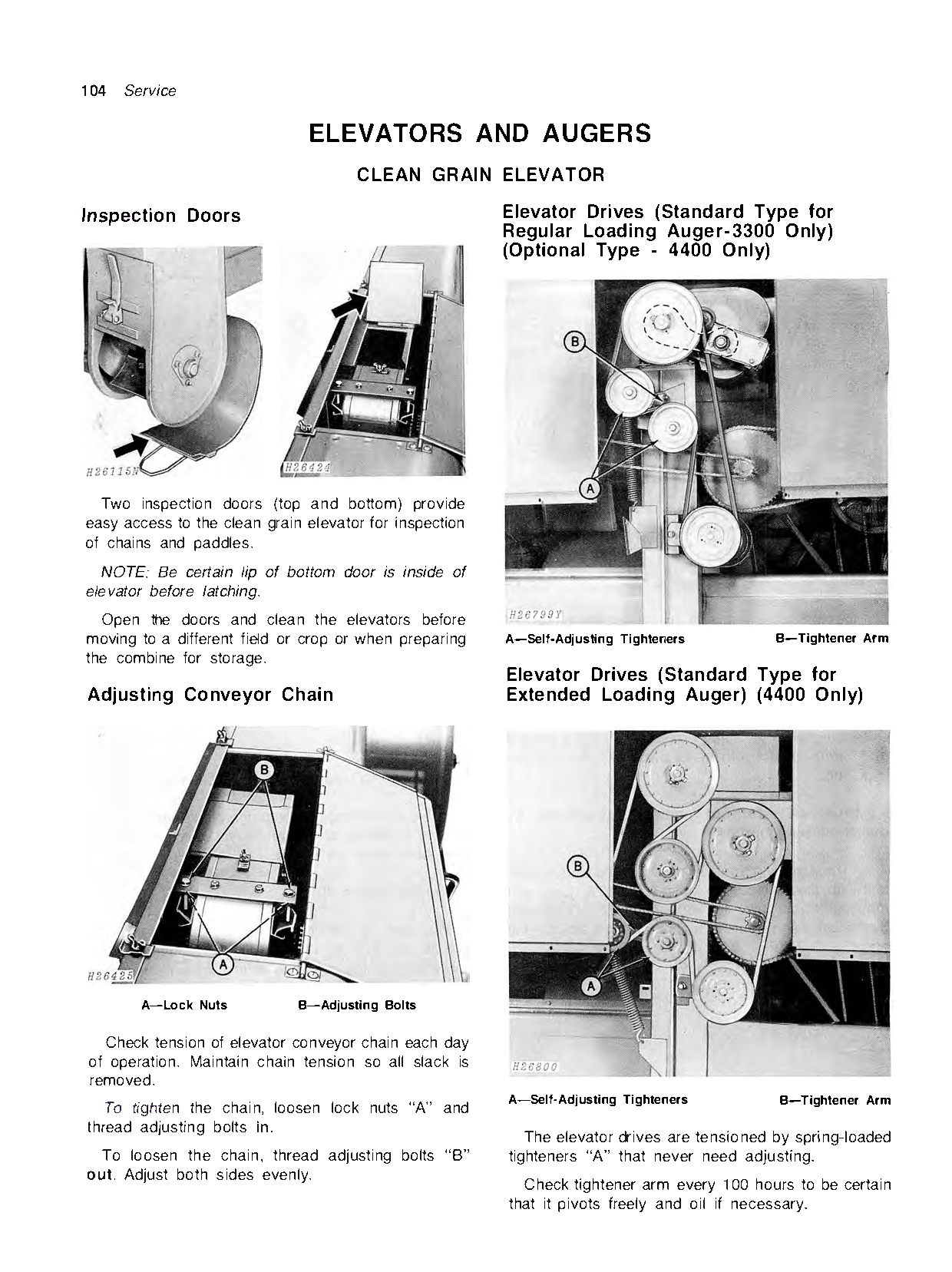 John Deere 3300 and 4400 Combine Operator's Manual