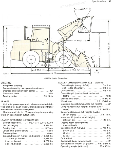 John Deere JD544-A Loader - Operator's Manual - Ag Manuals - A Provider of Digital Farm Manuals - 3